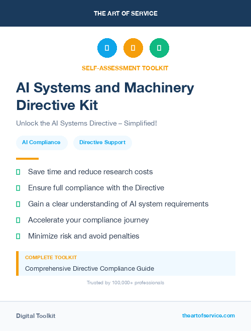 AI Systems and Machinery Directive Kit