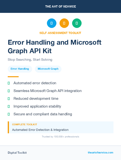 Error Handling and Microsoft Graph API Kit