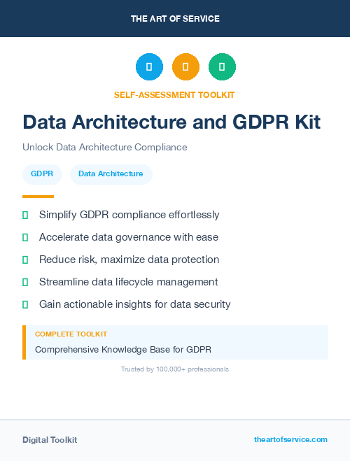 Data Architecture and GDPR Kit