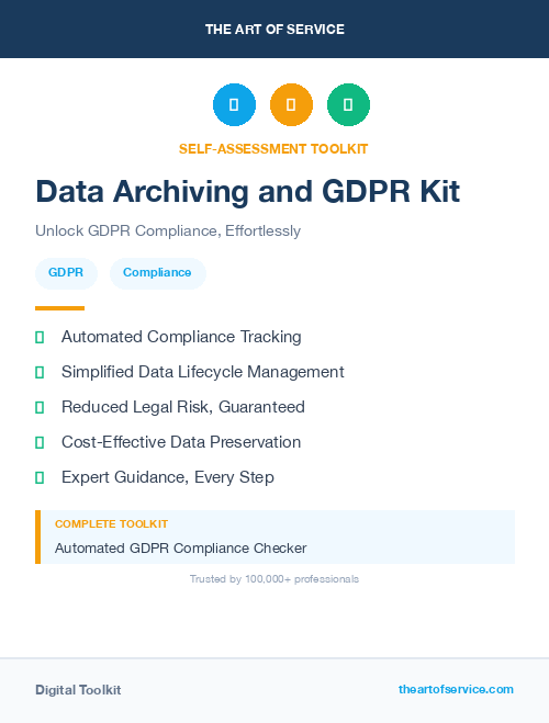Data Archiving and GDPR Kit