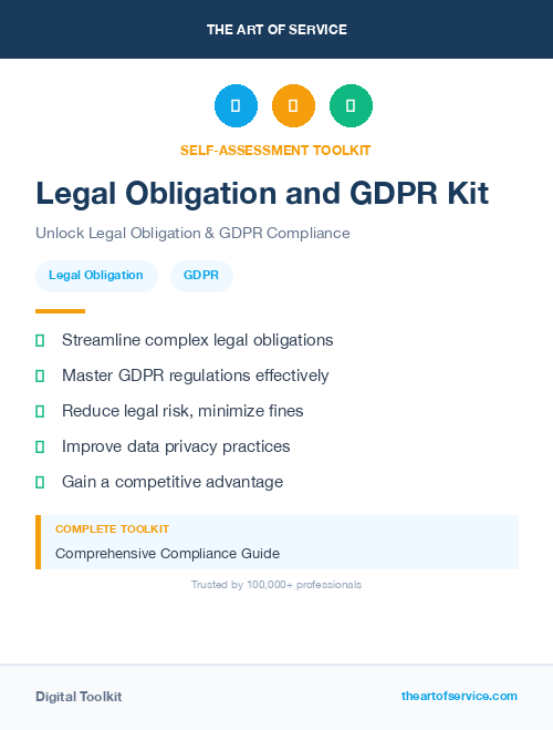 Legal Obligation and GDPR Kit
