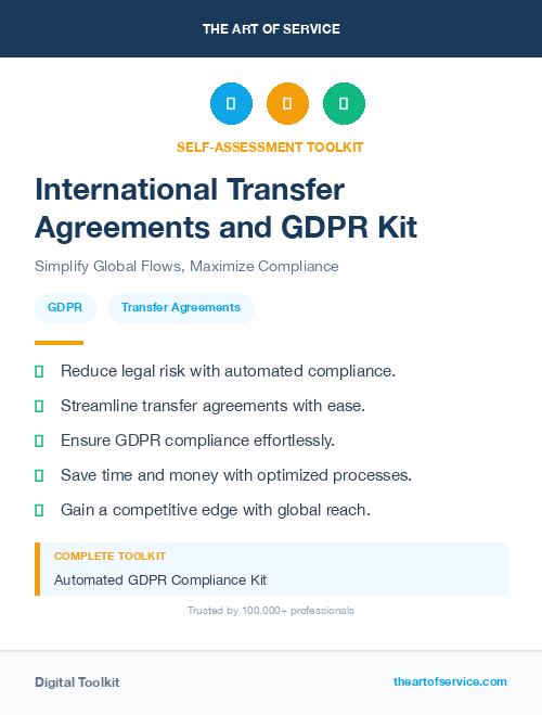 International Transfer Agreements and GDPR Kit