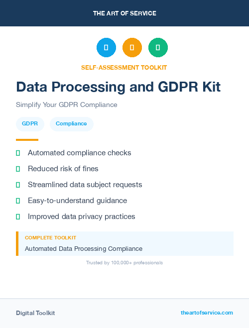 Data Processing and GDPR Kit