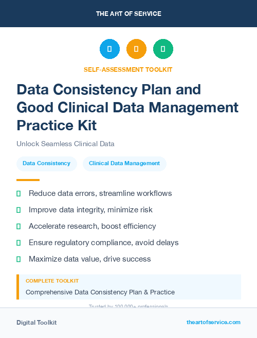Data Consistency Plan and Good Clinical Data Management Practice Kit