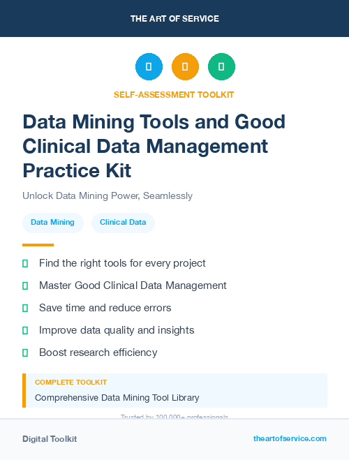 Data Mining Tools and Good Clinical Data Management Practice Kit