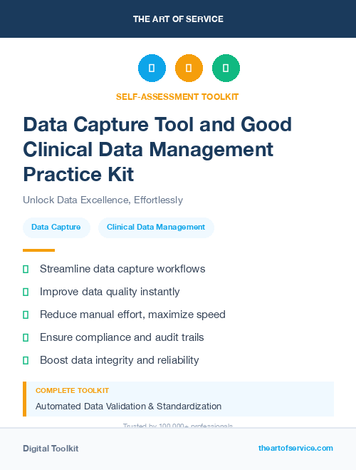 Data Capture Tool and Good Clinical Data Management Practice Kit