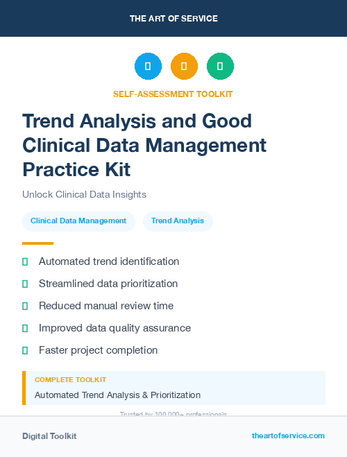 Trend Analysis and Good Clinical Data Management Practice Kit