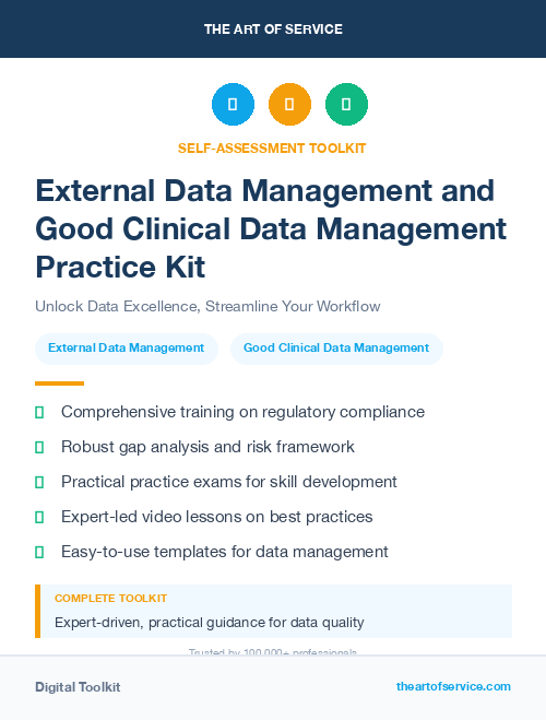 External Data Management and Good Clinical Data Management Practice Kit