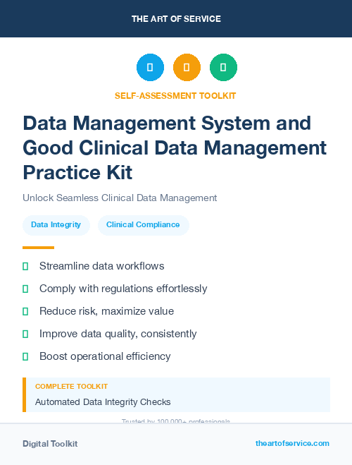 Data Management System and Good Clinical Data Management Practice Kit