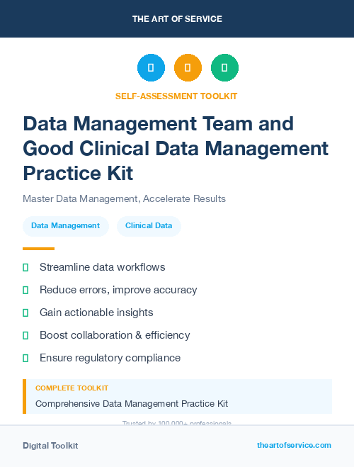 Data Management Team and Good Clinical Data Management Practice Kit