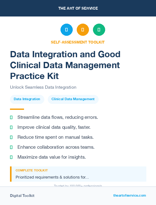 Data Integration and Good Clinical Data Management Practice Kit