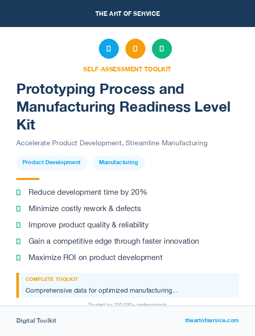 Prototyping Process and Manufacturing Readiness Level Kit