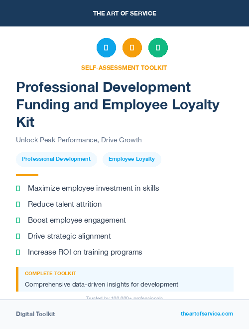Professional Development Funding and Employee Loyalty Kit