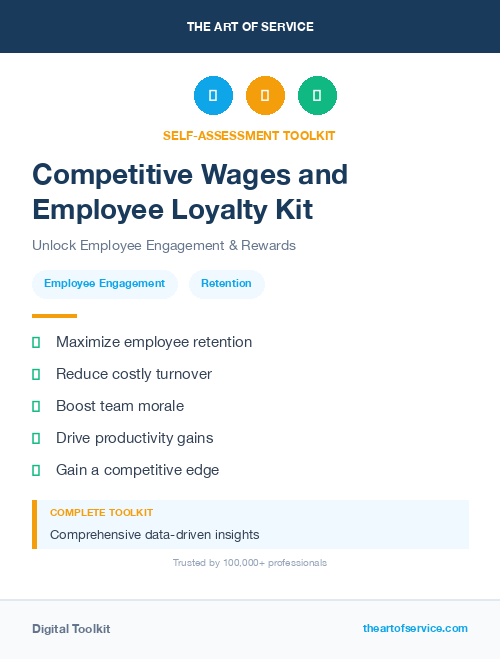 Competitive Wages and Employee Loyalty Kit