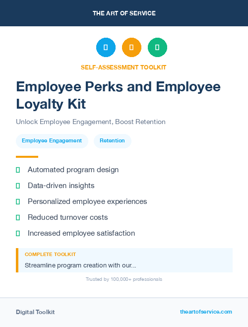 Employee Perks and Employee Loyalty Kit