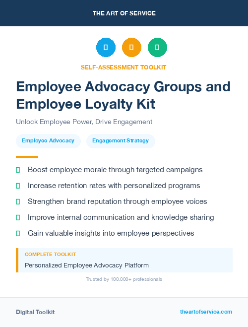 Employee Advocacy Groups and Employee Loyalty Kit