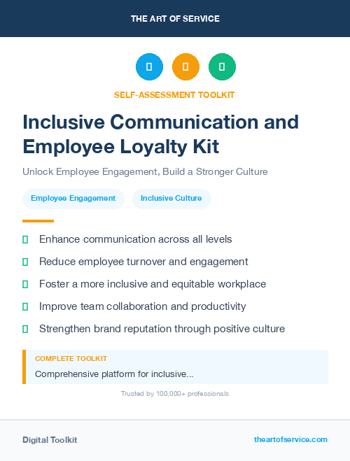 Inclusive Communication and Employee Loyalty Kit