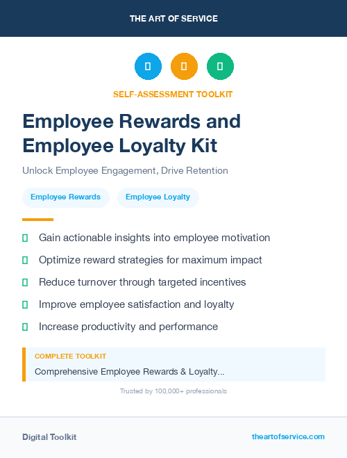 Employee Rewards and Employee Loyalty Kit
