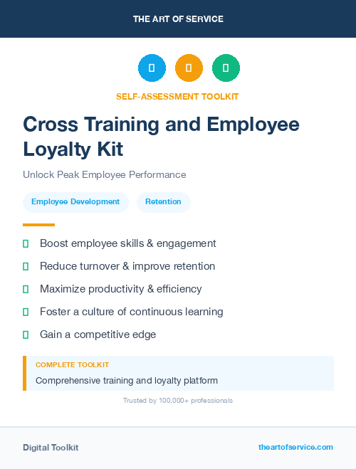 Cross Training and Employee Loyalty Kit