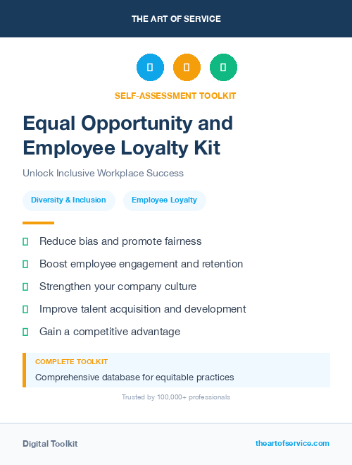 Equal Opportunity and Employee Loyalty Kit
