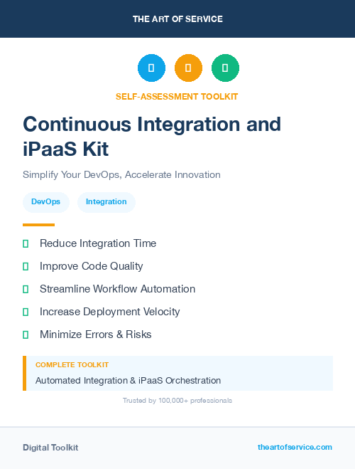 Continuous Integration and iPaaS Kit