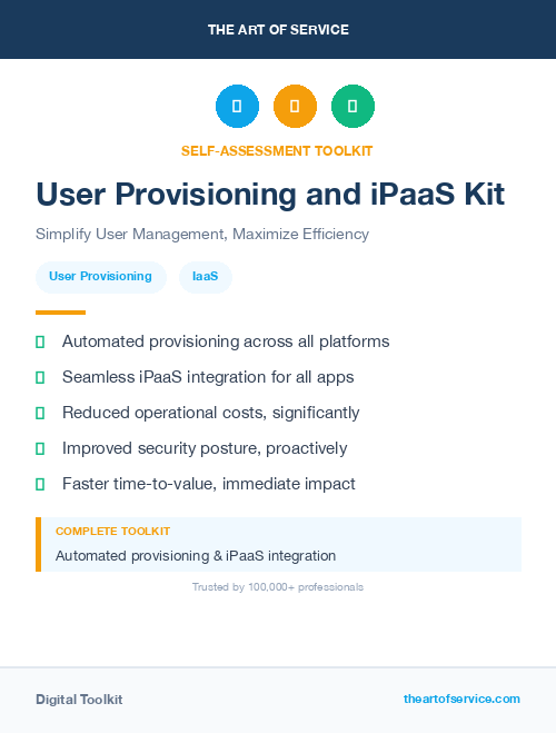 User Provisioning and iPaaS Kit