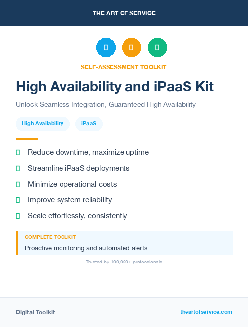 High Availability and iPaaS Kit