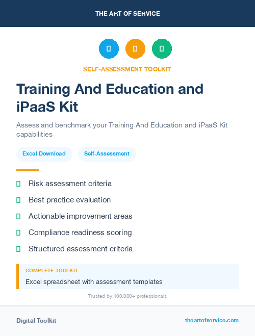 Training And Education and iPaaS Kit