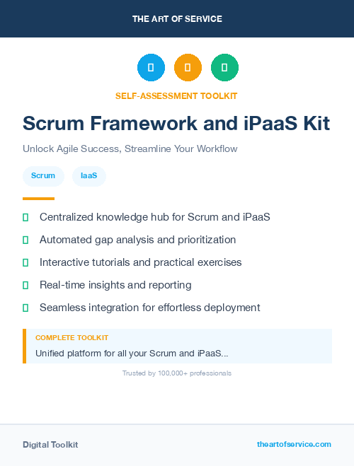 Scrum Framework and iPaaS Kit