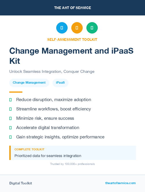 Change Management and iPaaS Kit