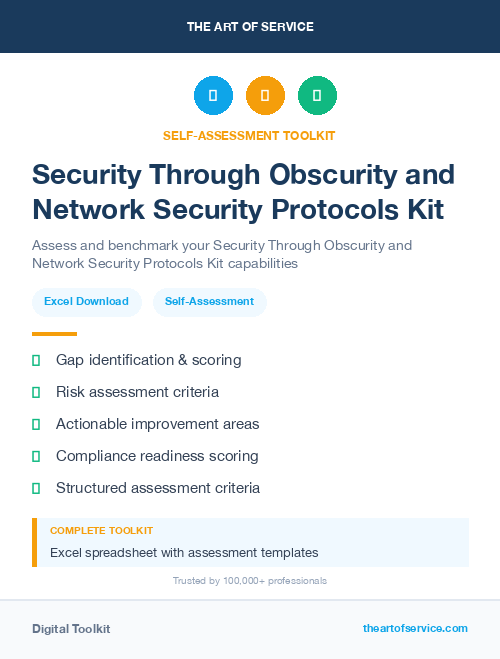 Security Through Obscurity and Network Security Protocols Kit