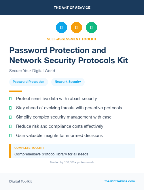 Password Protection and Network Security Protocols Kit