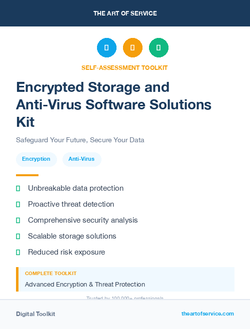 Encrypted Storage and Anti-Virus Software Solutions Kit
