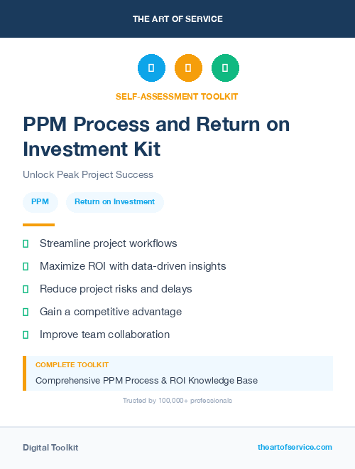 PPM Process and Return on Investment Kit