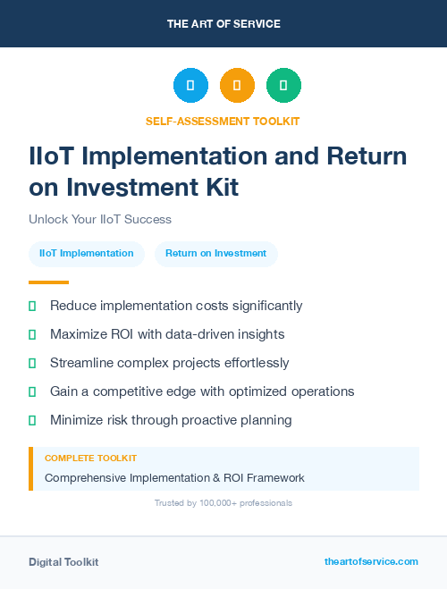 IIoT Implementation and Return on Investment Kit