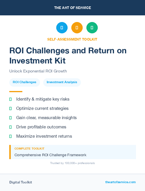 ROI Challenges and Return on Investment Kit