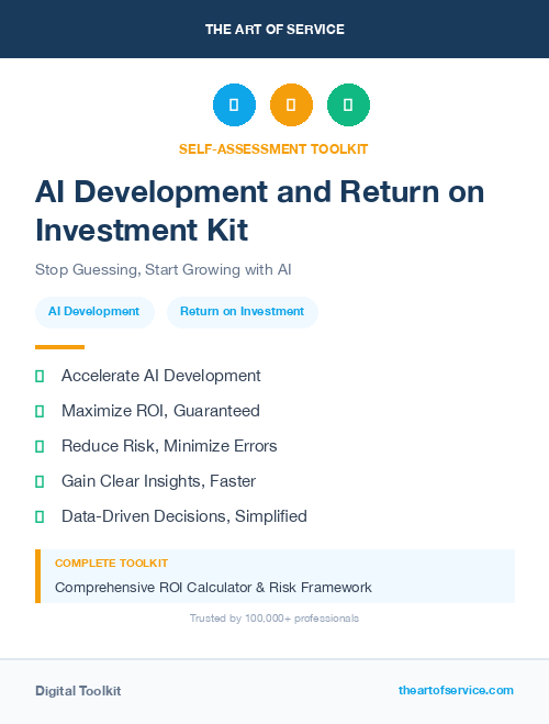 AI Development and Return on Investment Kit