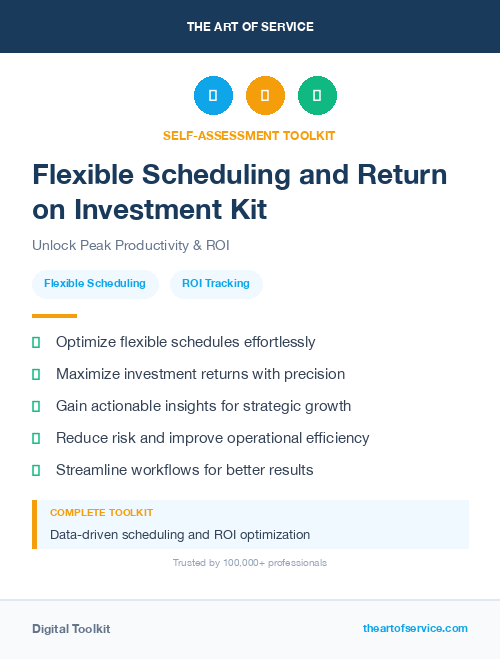 Flexible Scheduling and Return on Investment Kit