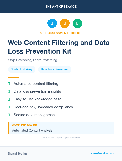 Web Content Filtering and Data Loss Prevention Kit