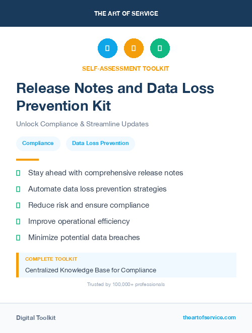 Release Notes and Data Loss Prevention Kit