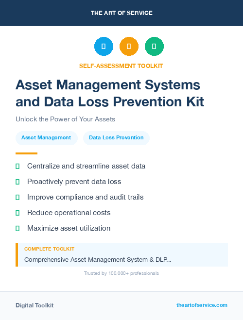 Asset Management Systems and Data Loss Prevention Kit