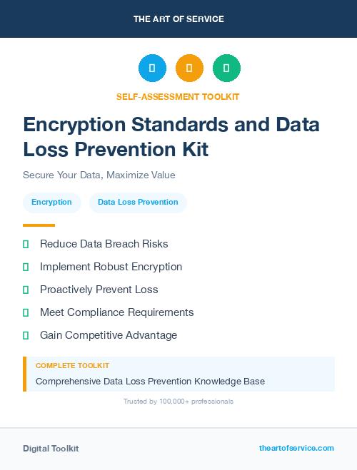 Encryption Standards and Data Loss Prevention Kit