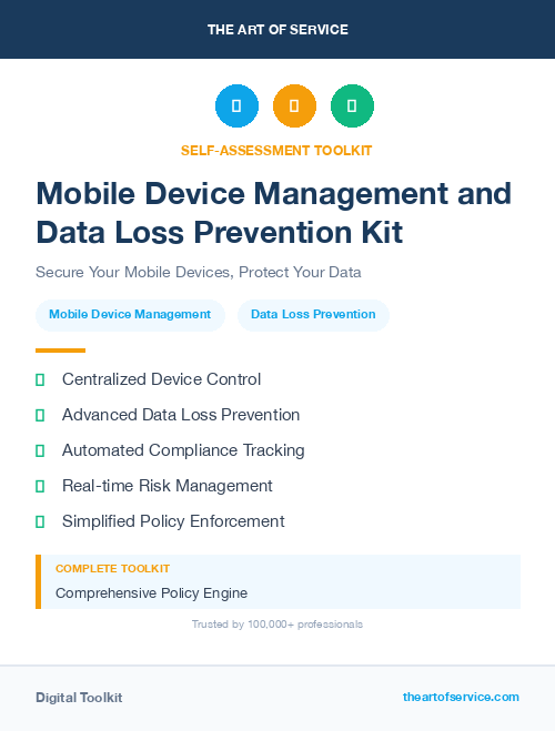 Mobile Device Management and Data Loss Prevention Kit