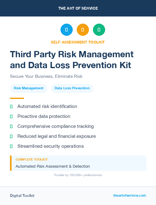 Third Party Risk Management and Data Loss Prevention Kit