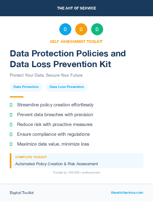 Data Protection Policies and Data Loss Prevention Kit