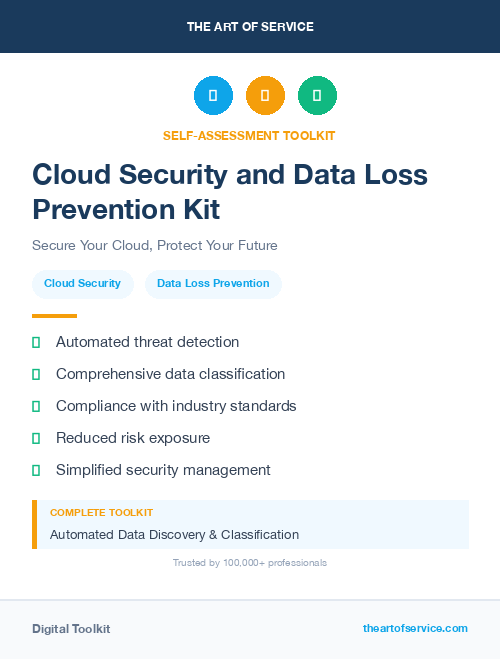 Cloud Security and Data Loss Prevention Kit