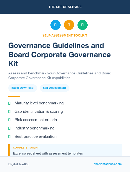 Governance Guidelines and Board Corporate Governance Kit