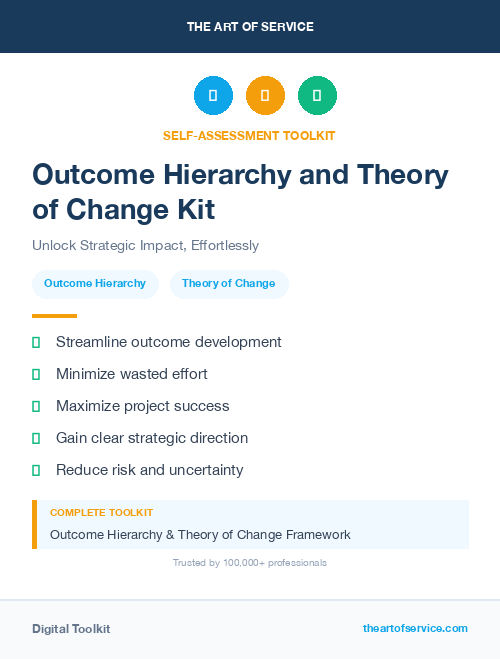 Outcome Hierarchy and Theory of Change Kit