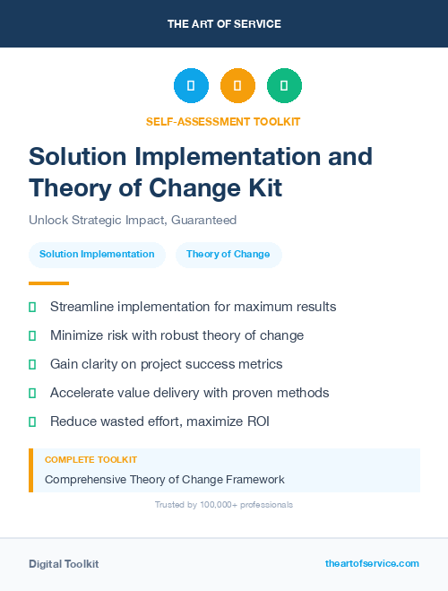 Solution Implementation and Theory of Change Kit