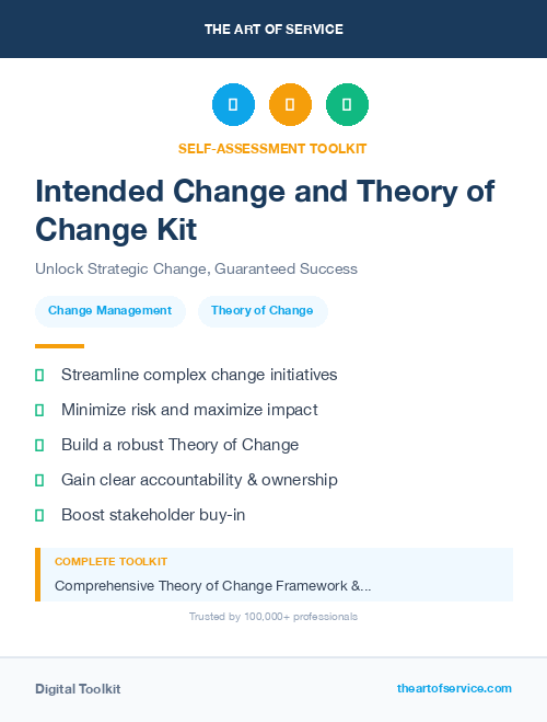 Intended Change and Theory of Change Kit